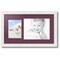 ArtToFrames Collage Photo Picture Frame with 1 - 5x7, 8x10 inch Openings, Framed in White with Over 62 Mat Color Options and Regular Glass (CSM-3966-166)